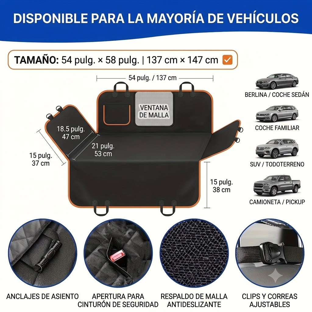 Viaja con tu mascota sin ensuciar tu coche.