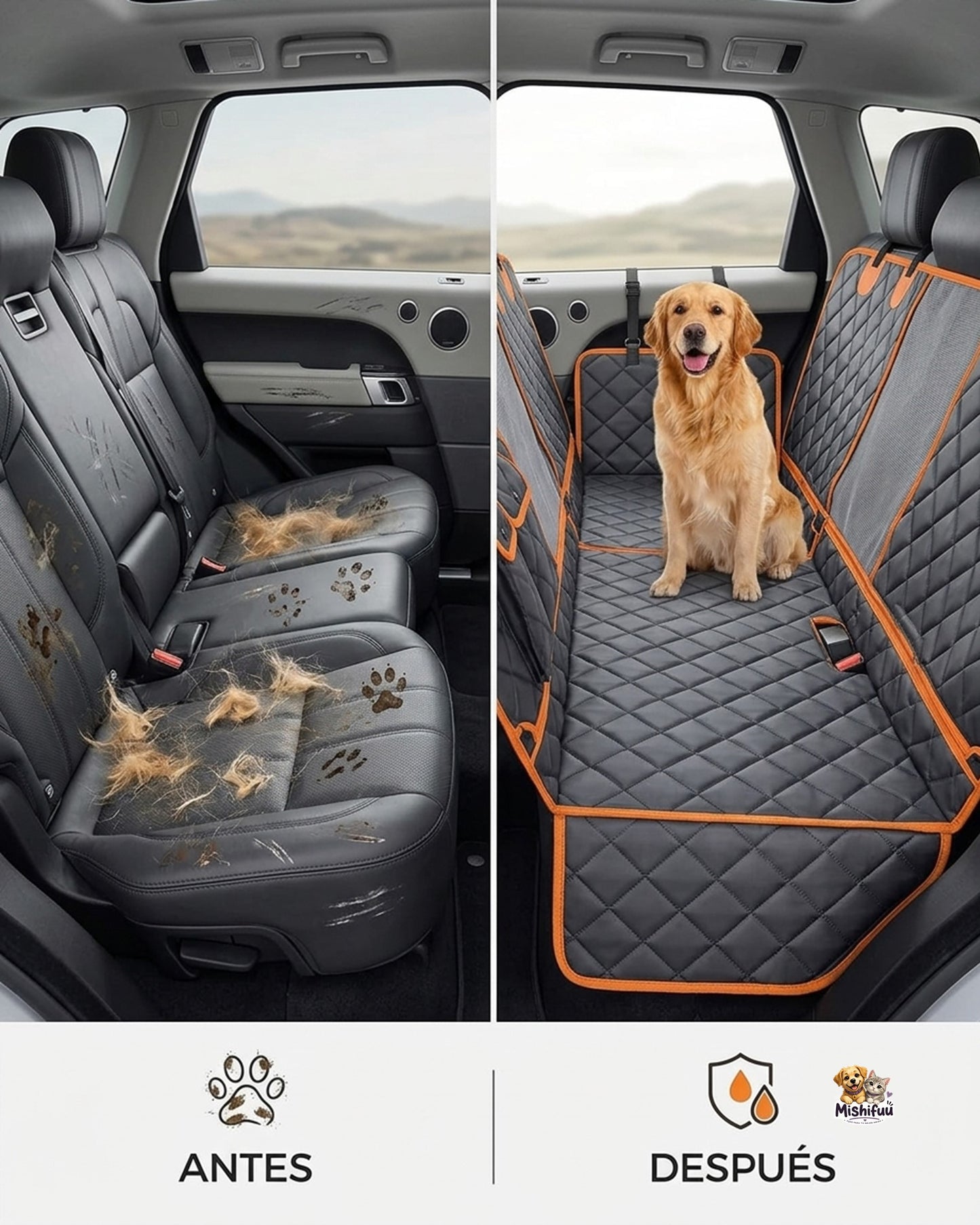 Viaja con tu mascota sin ensuciar tu coche.